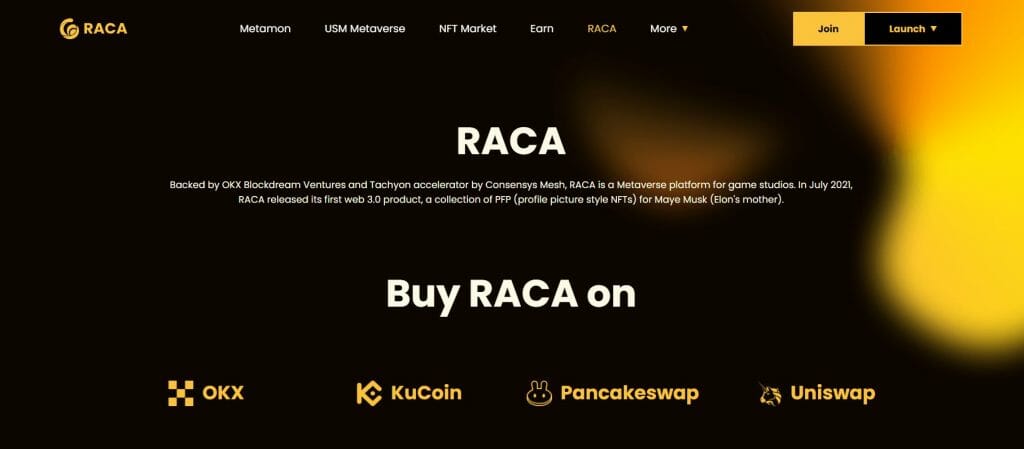 RACA USM native currency