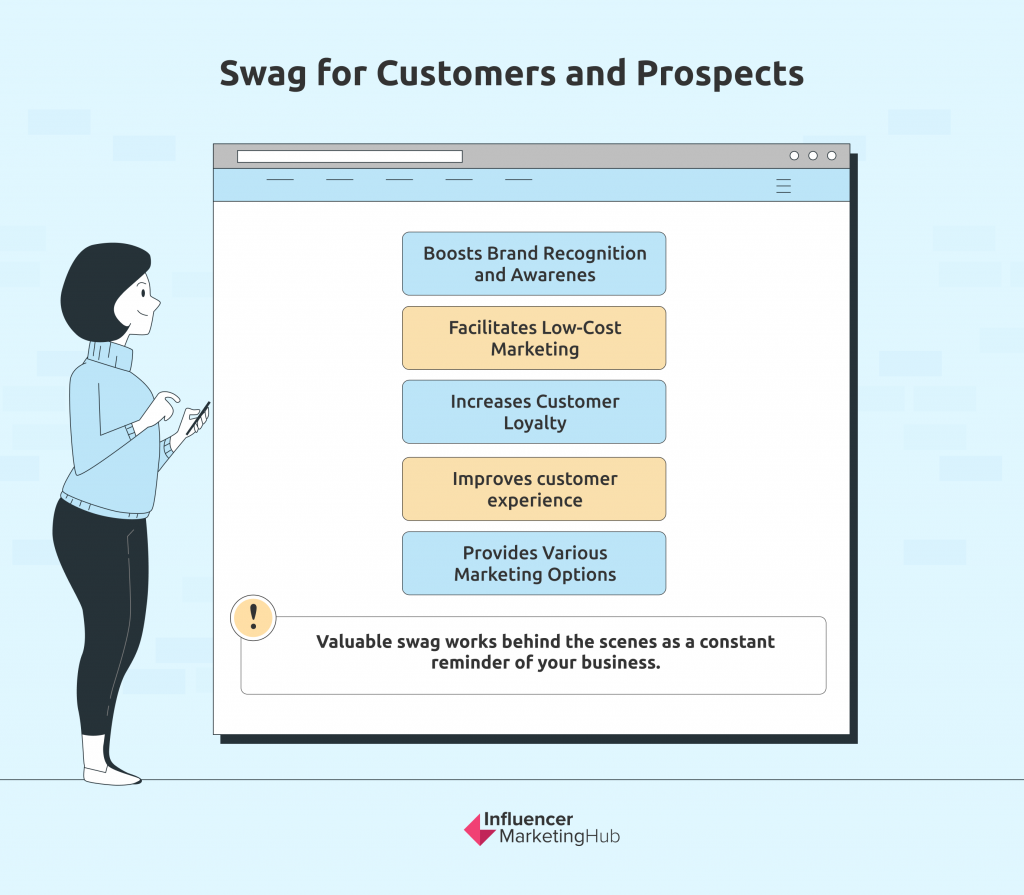 Swag for customers and prospects