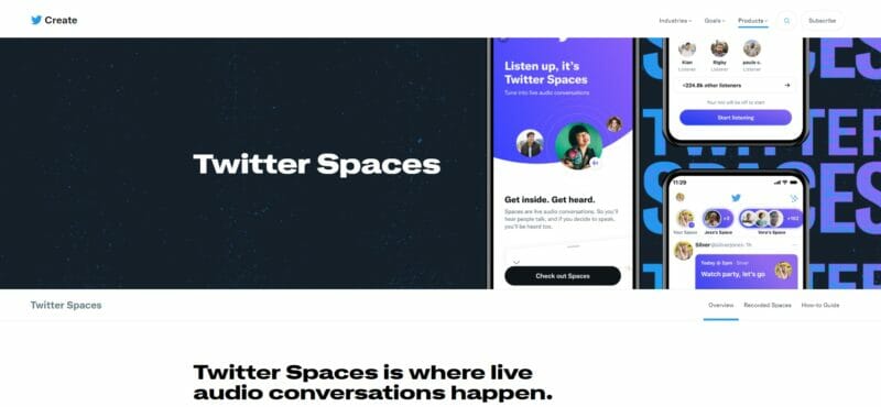 twitter spaces overview