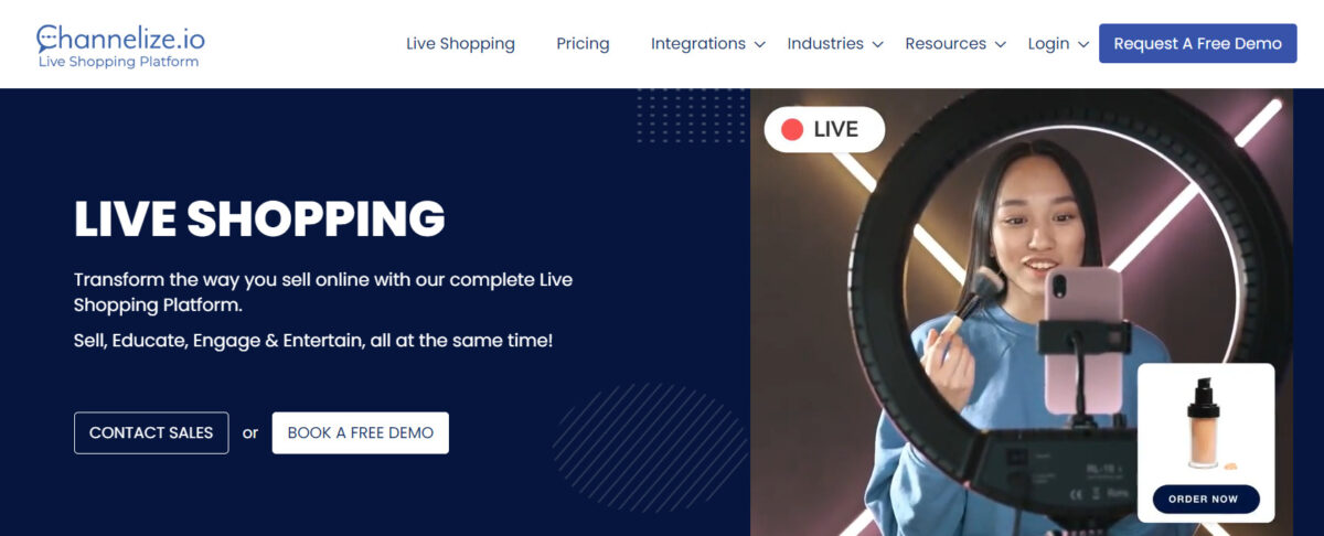 is launching an interactive live shopping platform