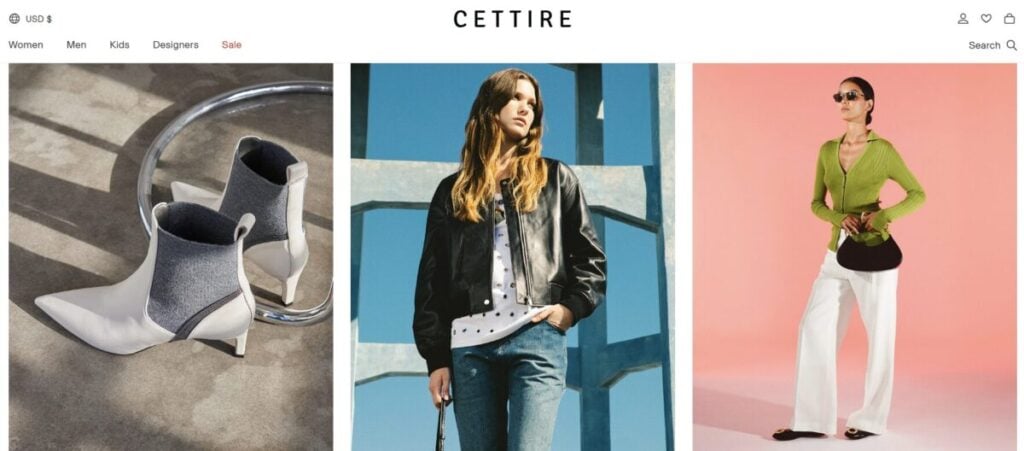 Cettire luxury online fashion Cloudflare