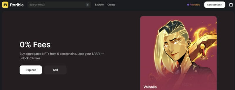 Rarible - aggregated NFT marketplace