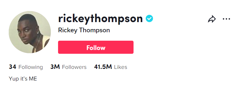 Rickey Thompson (@rickeythompson) Official TikTok