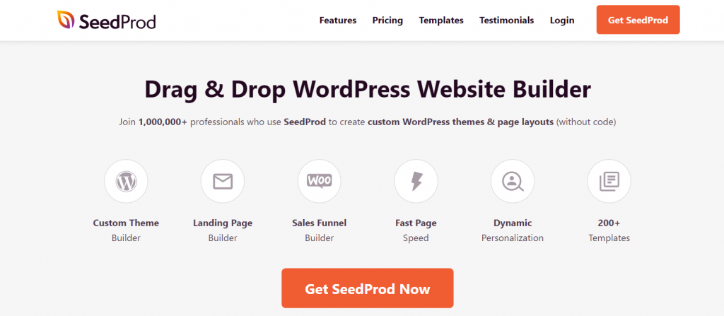 SeedProd - Best Drag & Drop WordPress Website Build