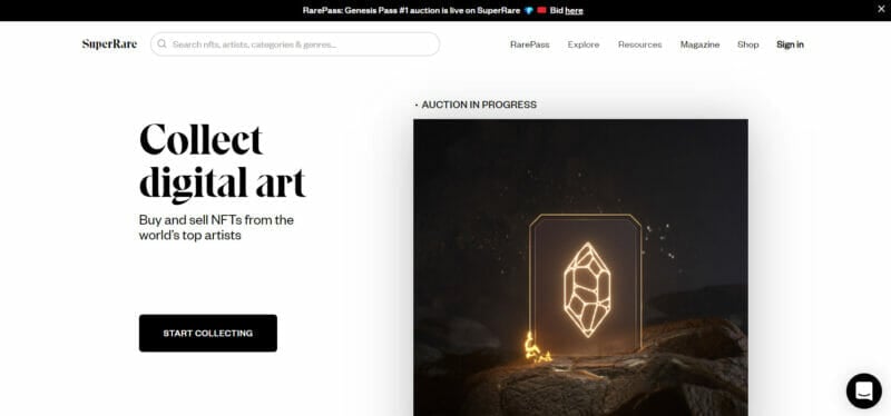 SuperRare _ CryptoArt _ NFT Art Marketplace