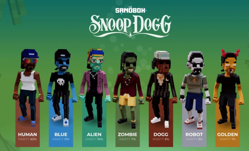 The Sandbox Game Snoop Dogg collaboration