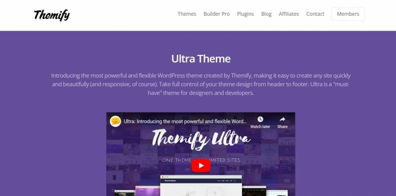 Ultra - Powerful Multi-purpose WordPress Theme 