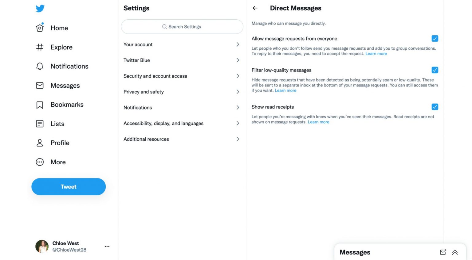 comment supprimer un dm twitter