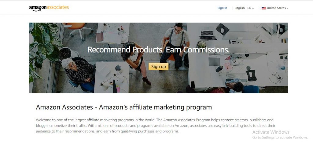 Amazon Associates Amazon's Affiliate Program