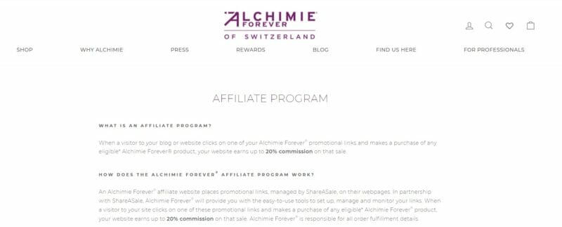 Alchemie company products website