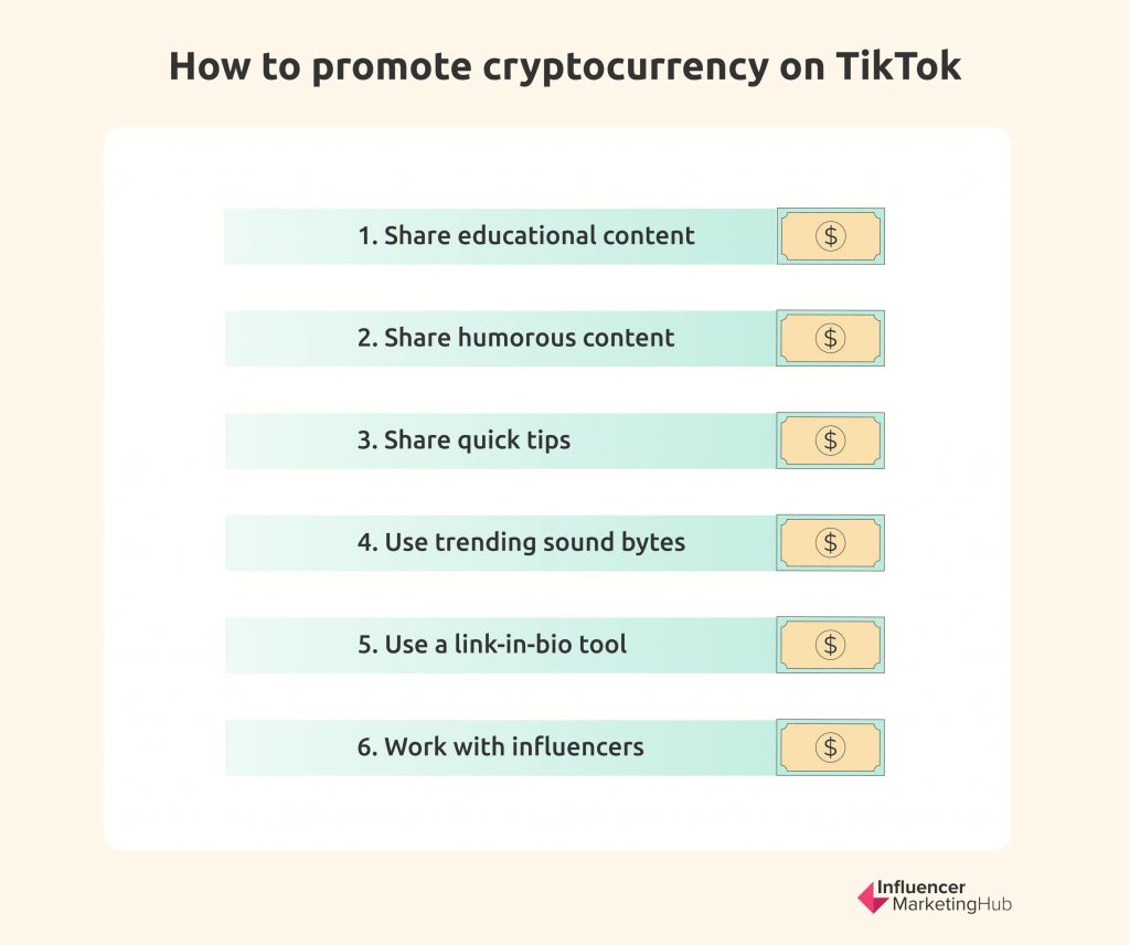 Promote crypto on TikTok