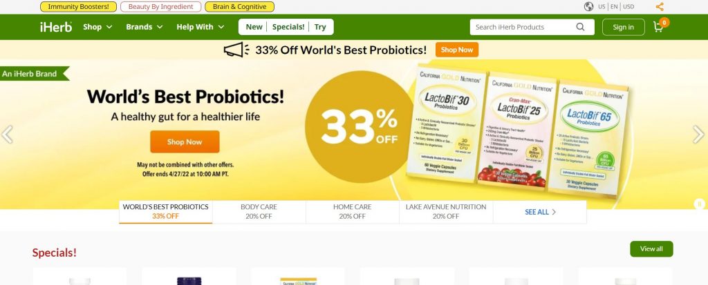 iHerb.com Vitamins Supplements Natural Health