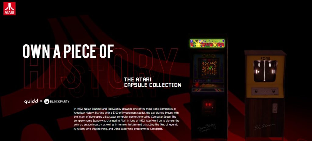 The Atari Capsule Collection allows collectors a chance to own authentic pieces from classic arcade games