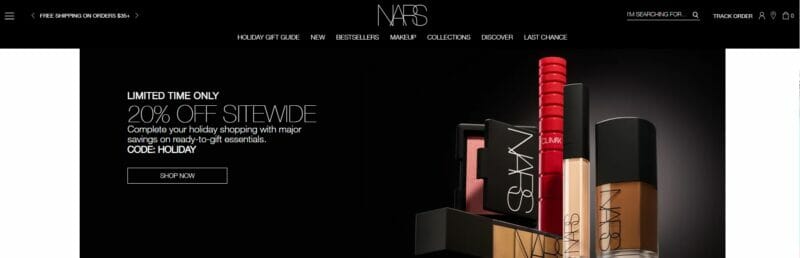 Nars offers makeup products
