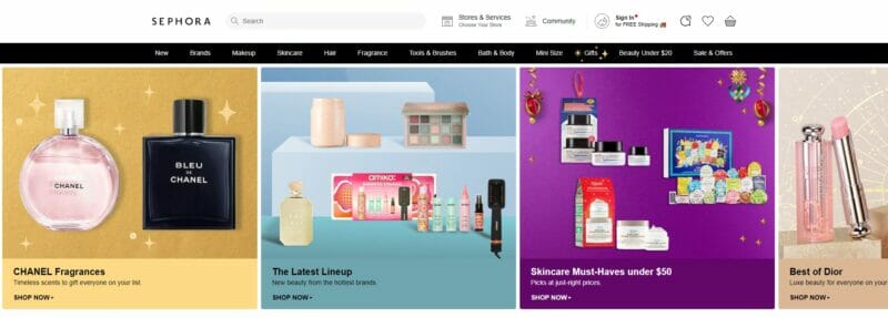 Sephora luxury brands ecommerce marketplace