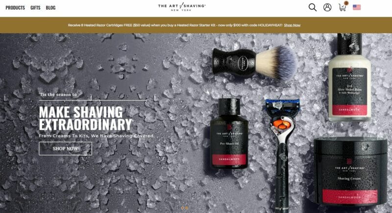 The Art of Shaving website