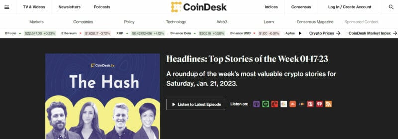 CoinDesk Podcast Network