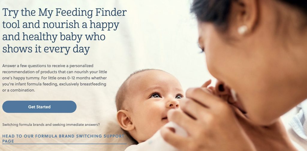 Gerber has created the “My Feeding Finder” tool to help parents