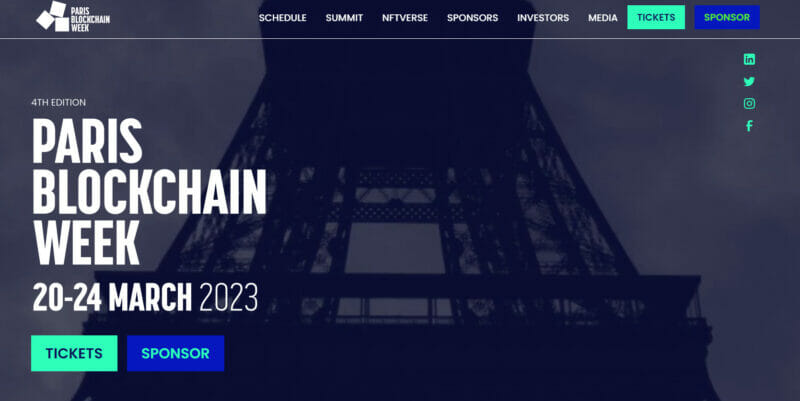 Paris Blockchain Week Summit 2023