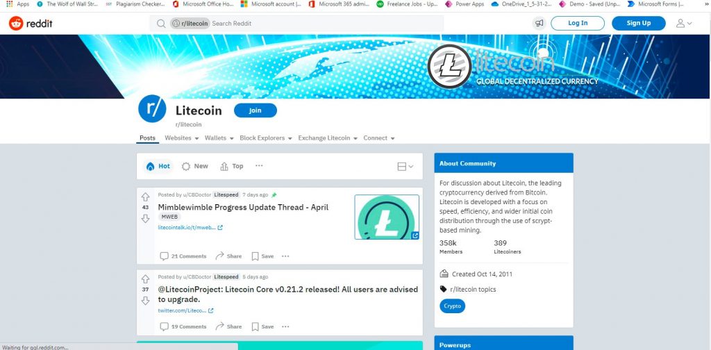 R/Litecoin about Litecoin