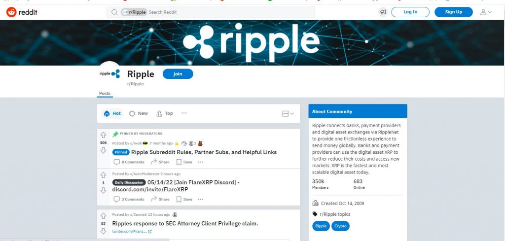 Ripple is crypto space