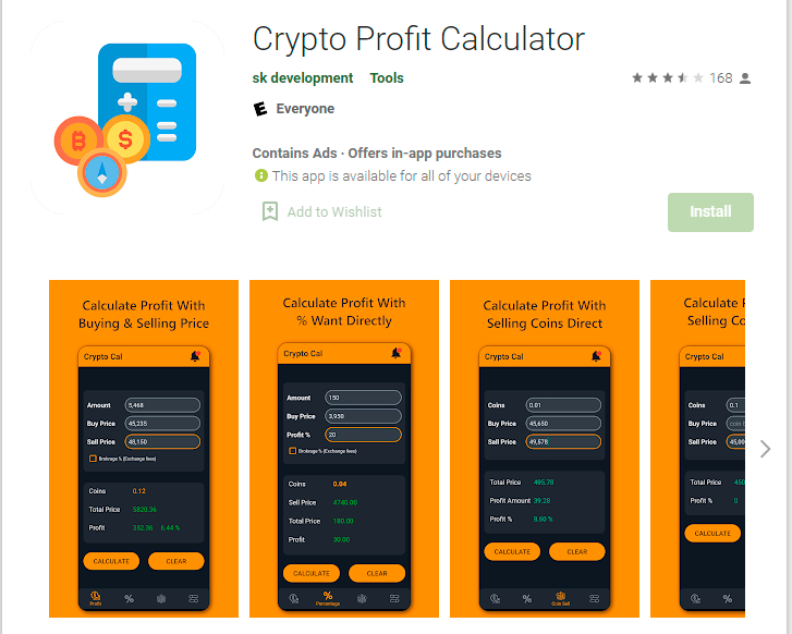 Sk development profit calculator cryptocurrencies