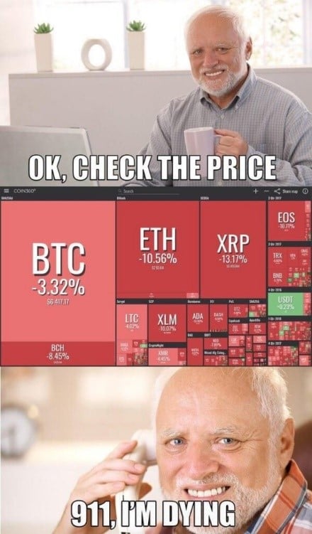 crypto down meme