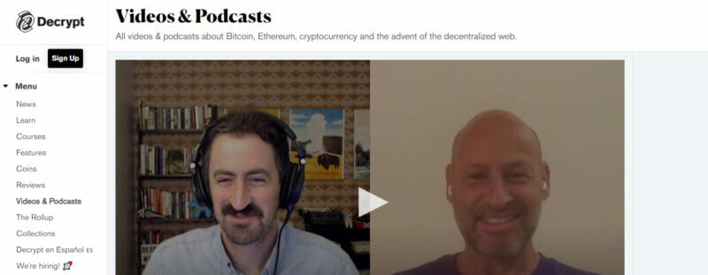 The Decrypt Daily video and podcasts