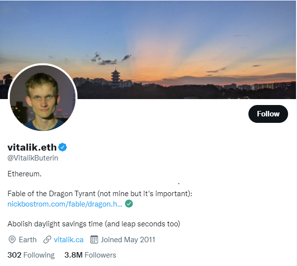 Vitalik Buterin on Twitter