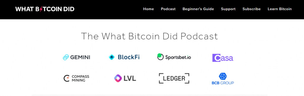 What Bitcoin Did broadcasts