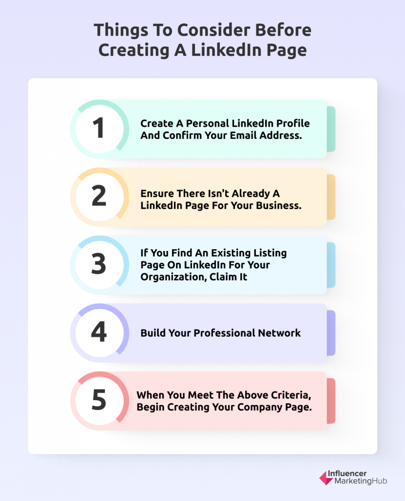 create LinkedIn page