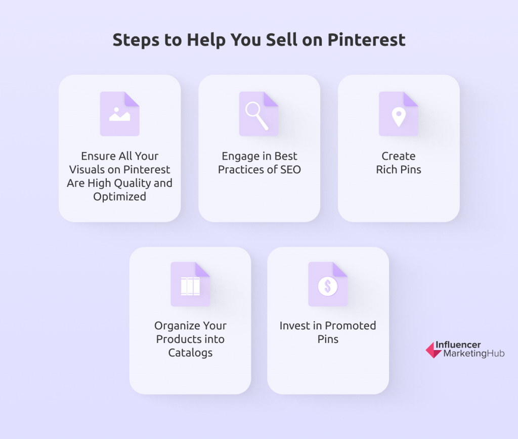 Etapas para ajudá-lo a vender no Pinterest