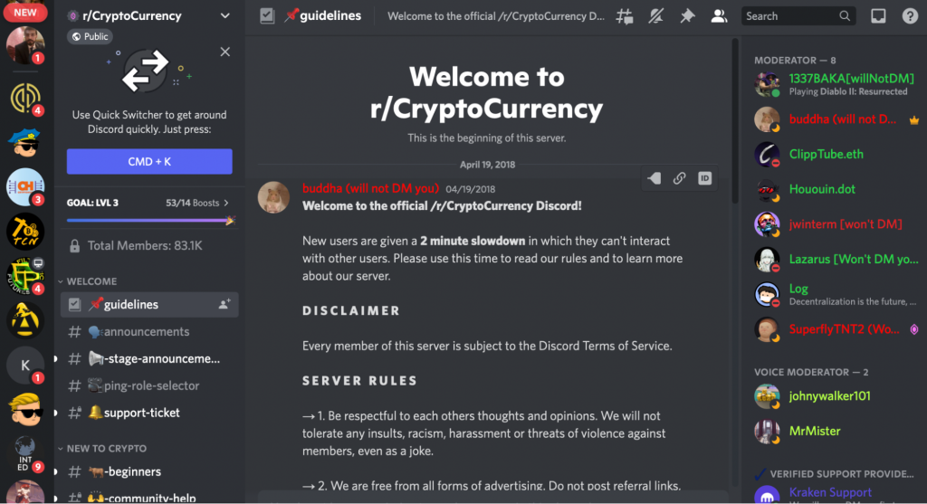Discord being used for mining crypto ethereum price june 2017