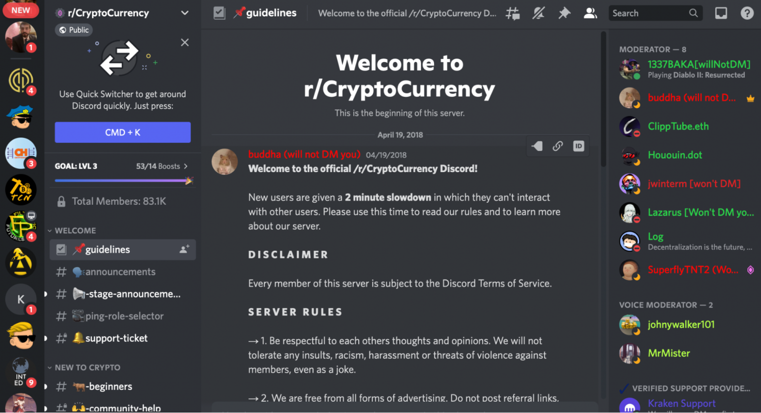 crypto currency discord server