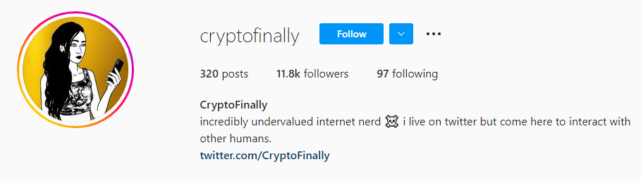 Crypto Finally Instagram Crypto Influencer