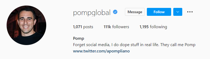 Anthony Pompliano Instagram Crypto Influencer