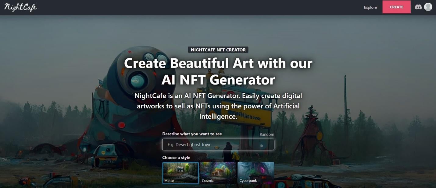 AI NFT Generator - AI NFT Maker to Create your NFT Art Collection