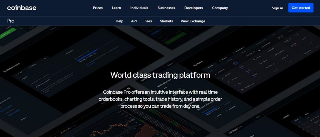 Coinbase Pro offers additional features for trading cryptocurrencies
