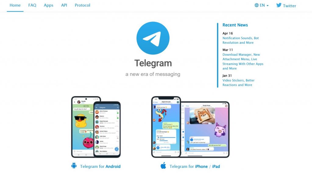 Telegram platform for blockchain and crypto marketing