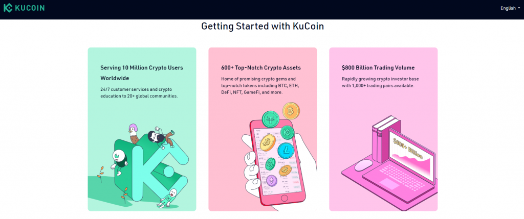 KuCoin offers a variety of services for API users