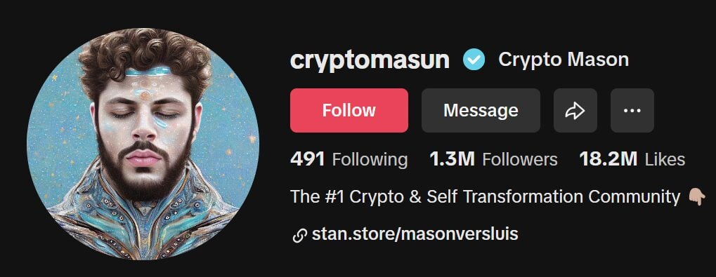 Crypto Mason TikTok