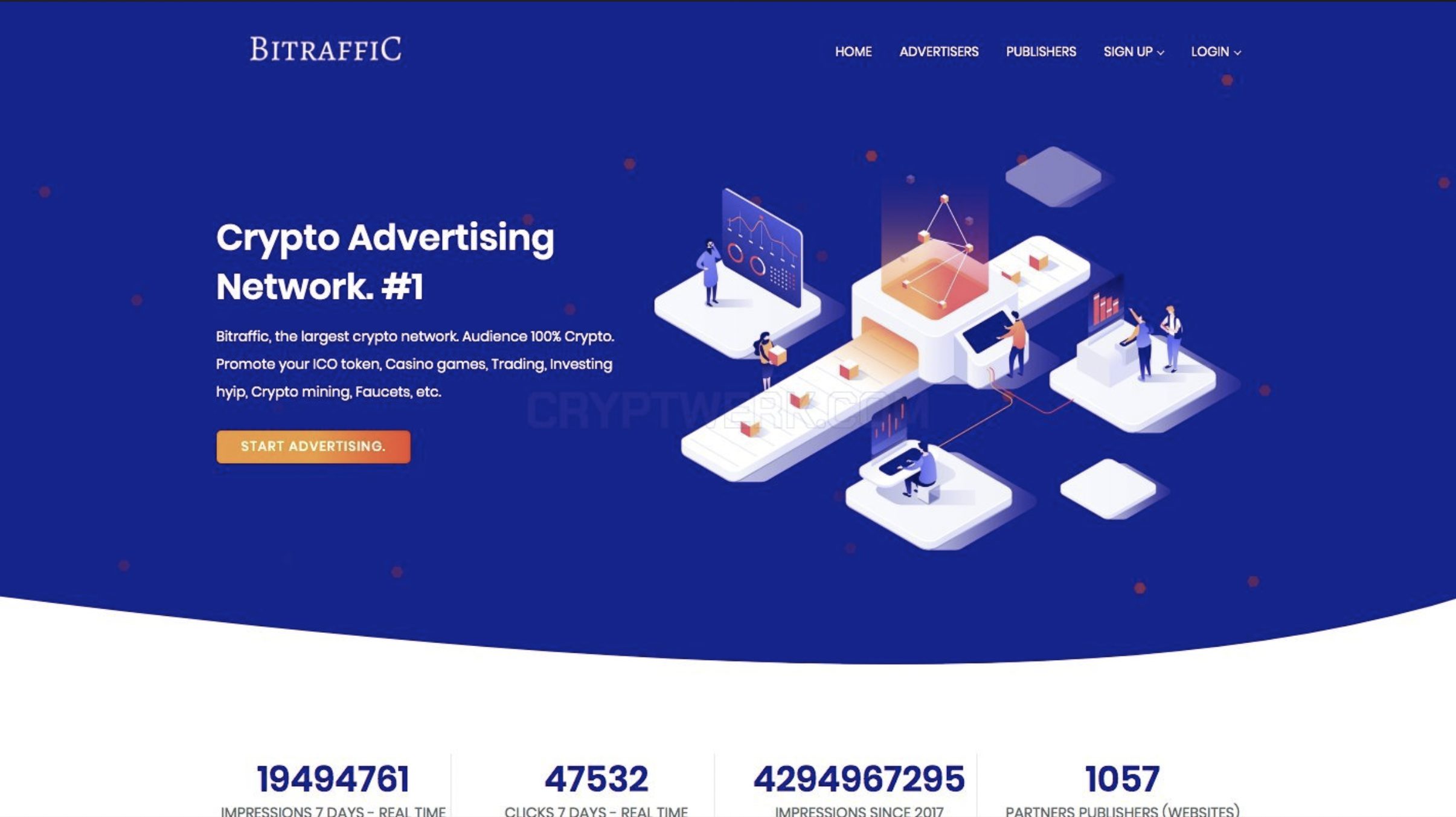 advertising is investing in blockchain company