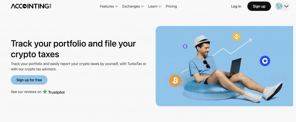 Accointing is a crypto tax tool
