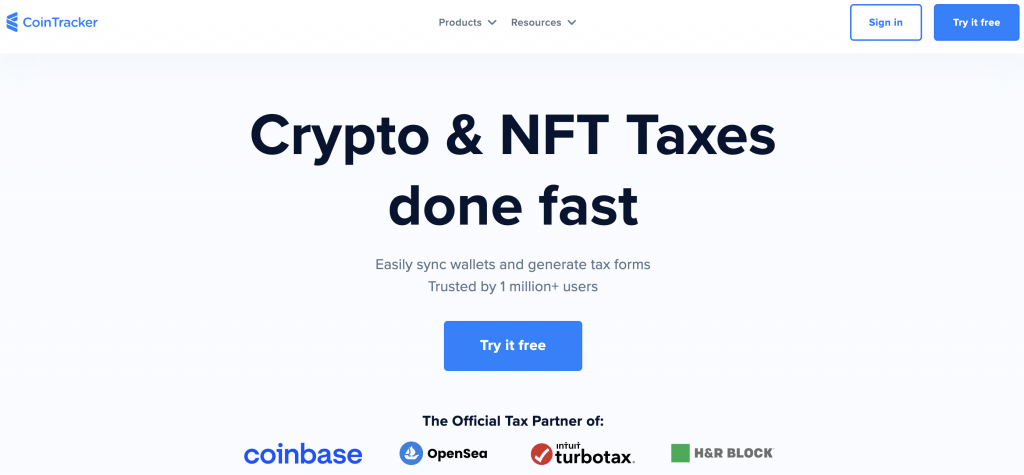 CoinTracker is crypto tax software