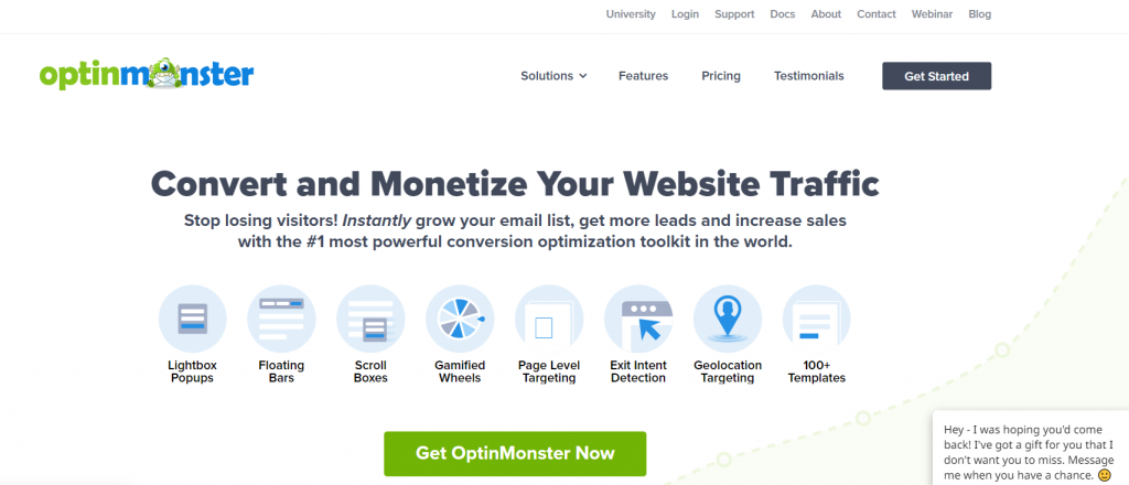 OptinMonster leading lead generation software tool