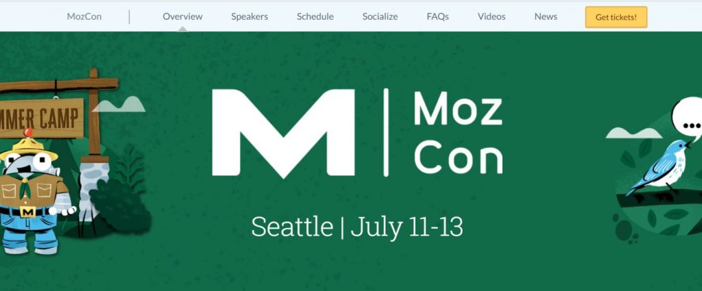 MozCon digital marketing ivent