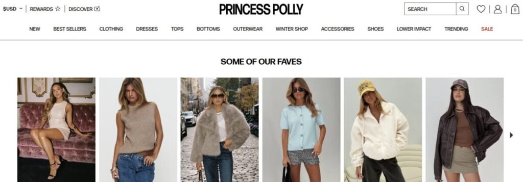 company Princess Polly fashion