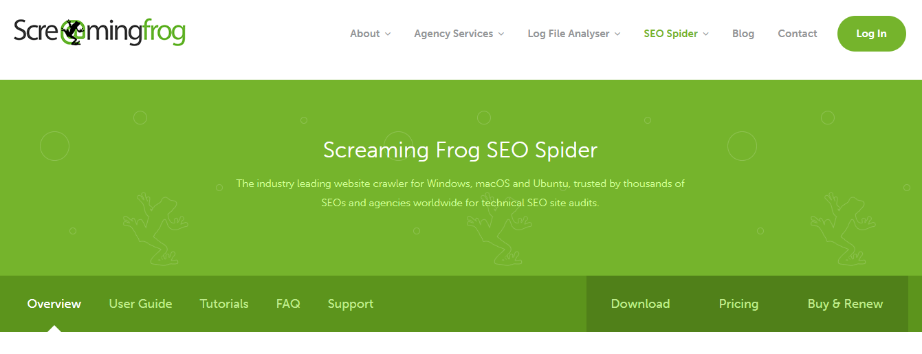 Screaming Frog SEO Spider