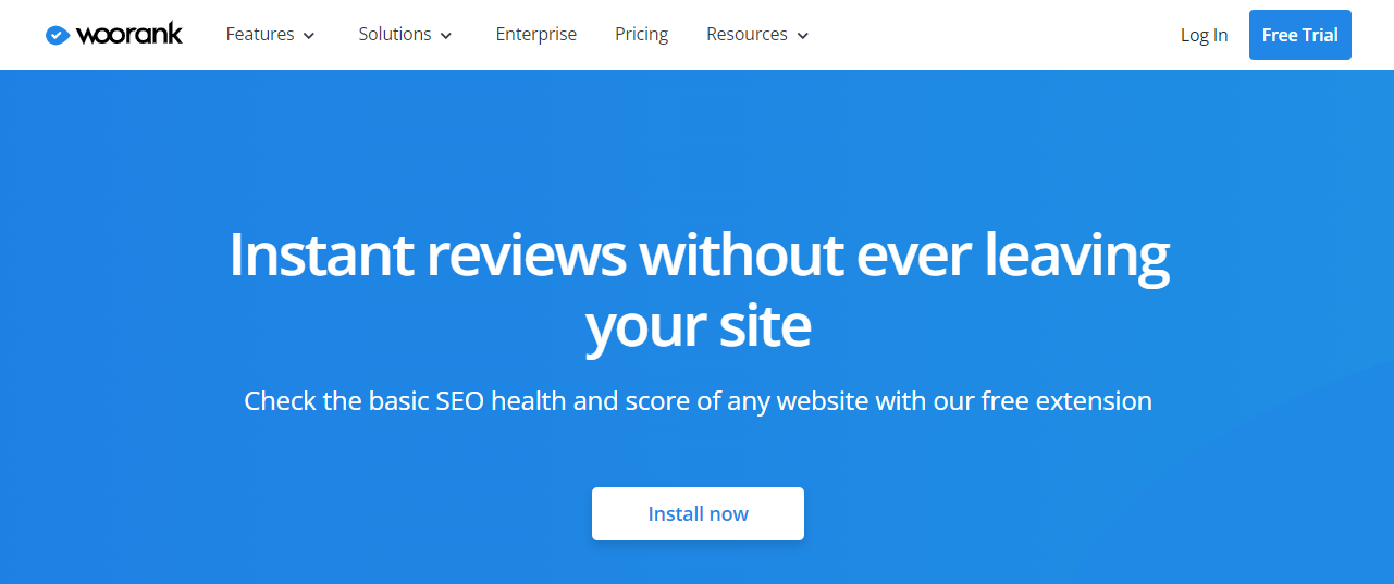 Woorank SEO Browser Extension