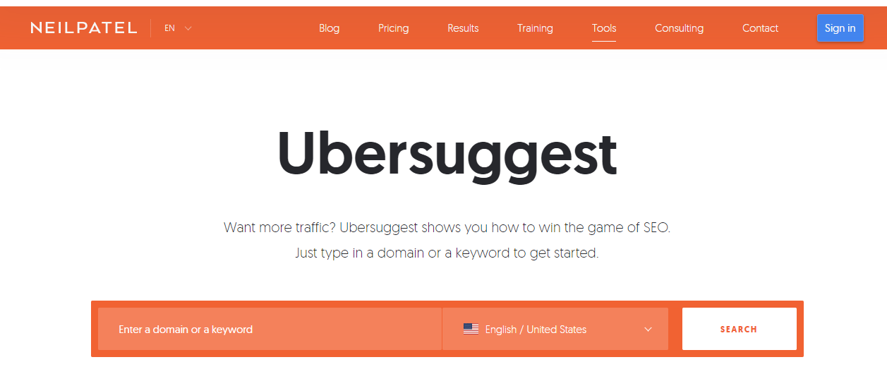 Ubersuggest